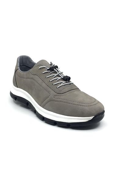 Taşpınar Ayakkabı License 100% Genuine Leather Orthopedic Men's Daily Smart Lace-Up Summer Shoes with Sponge Gift