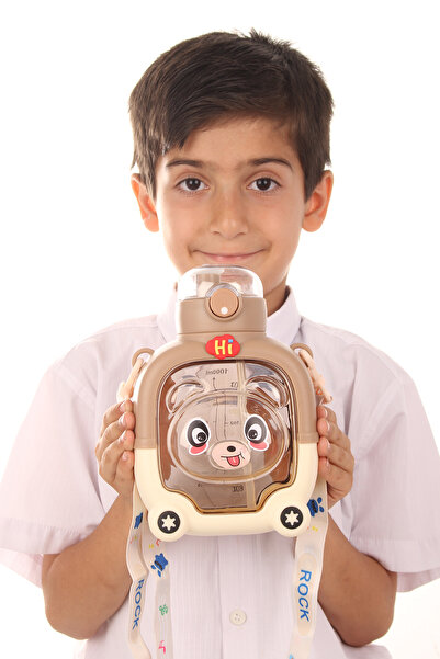 Relaxion Rlx-451 Drinking Bottle School Flask Unbreakable No Smell Food Contact Convenient Brown