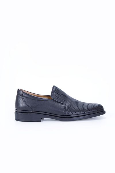 Vantaggio Nuvilo Black 100% Genuine Leather Men's Comfort Shoes