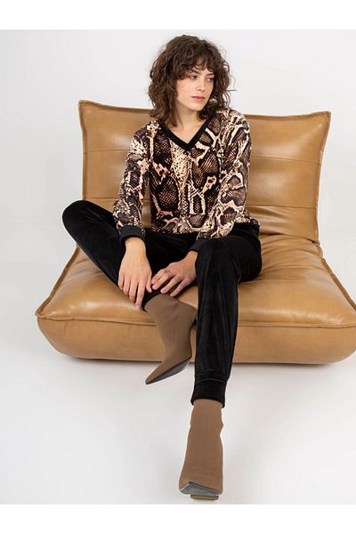 UniqueStore.ro Velvet Tracksuit With Snake Print