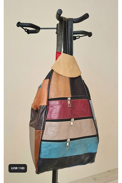 Luvili Bag Real Leather Backpack and Shoulder Bag |   Monkey Bag (Large Size)