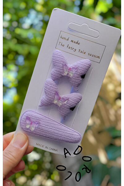 LO ADORO 3 bucăți de agrafe pentru fete, cu fluture, pentru școală, agrafă de vară, agrafă pentru bebeluși