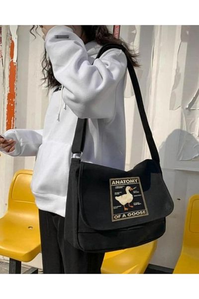 KOTOLOG Geanta unisex Y2k Messenger potrivita pentru scoala si laptop
