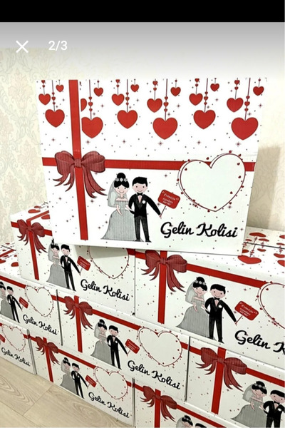 Le' Madam Le'madam Isim Yazılan ( 20 Adet) 58*38*30 Gelin Çeyiz Kolisi Taşıma...