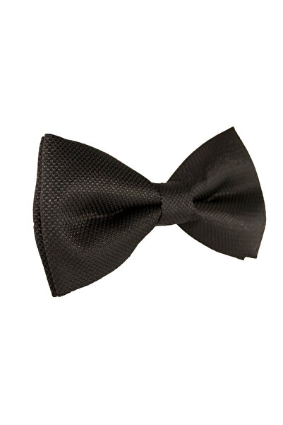 NEWTONE Classic bow tie with silky texture, Newtone, PP01, Shiny Black, 12 x 6 cm