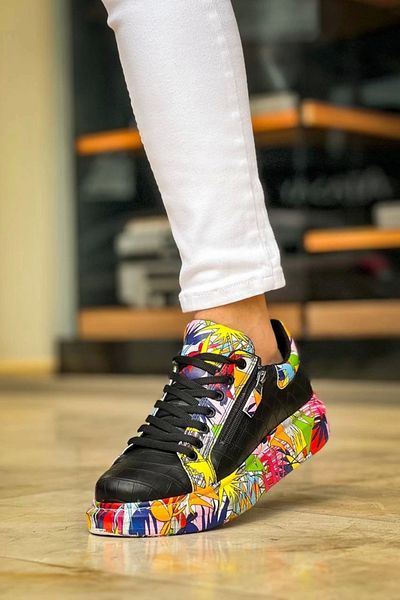 KAZAX Kb-02 Pantofi casual pentru bărbați, cu șireturi, crocodil, negru, roșu