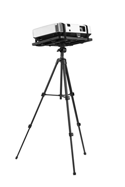 HALL BREATHE Siyah Tripod Ayaklı Projeksiyon ve Notebook Sehpası, dayanıklı ve şık tasarım