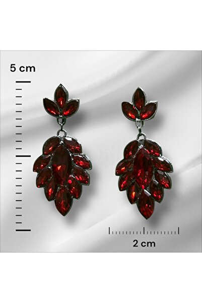 Sabek Bujiteri Selvia Crystal Stone Earrings - Bride, Henna Daily Use
