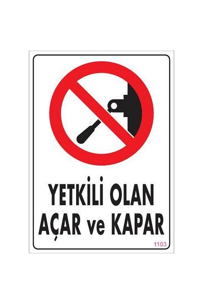 CANSA Authorized Electrical Warning Sign 25x35 CODE:1103