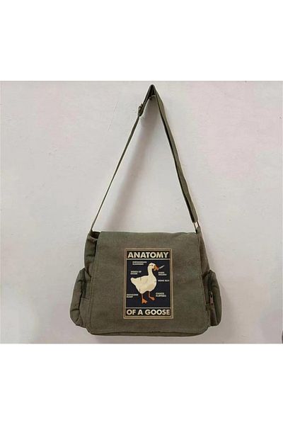 KOTOLOG Unisex Y2K Messenger Bag Suitable for School and Leptop