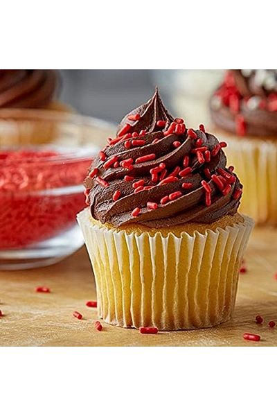 MAVALERIO  MIL CORES Red Sprinkles 500 g – Bold Cake Decoration