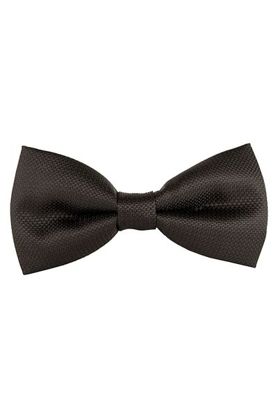 NEWTONE Papion clasic cu textură mătăsoasă, Newtone, PP01, Negru strălucitor, 12 x 6 cm