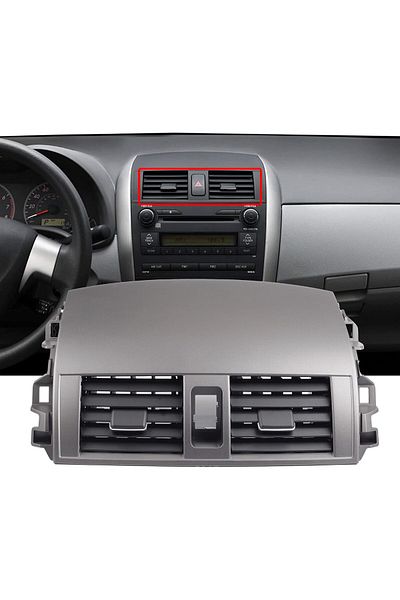 Toyota Corolla Dasbecan 55670-02160 Center Dash A/C Outlet Air Vent Panel Compatible with Toyota Corolla 2008-2013