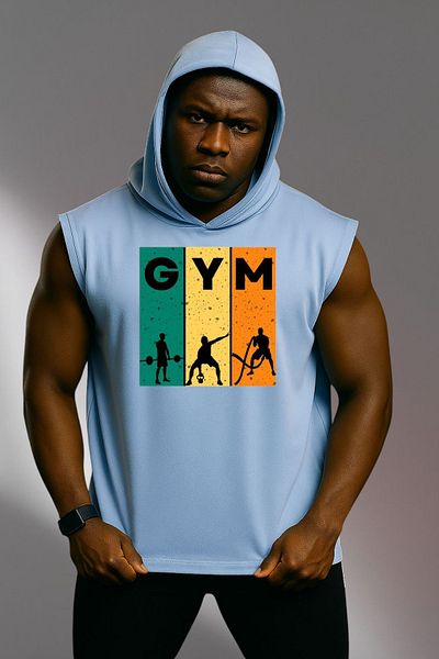 MUTLUGYM Fitness Sleeveless Hooded Athlete Sweatshirt