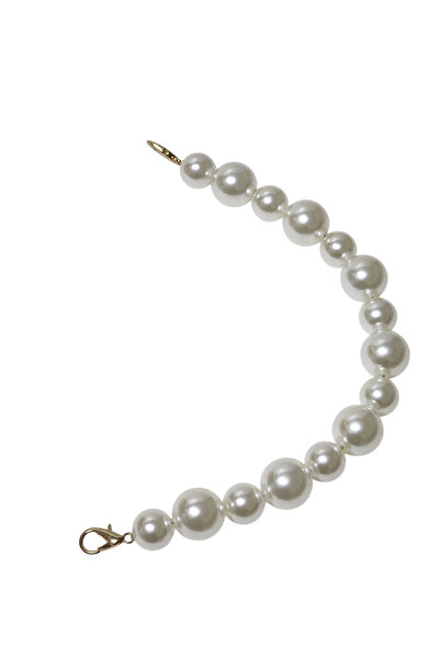 OUEEN ELİZABETH Metal Case Musselling Shell Figure Model Pearl Handle Detail Women's Evening Dress Bag