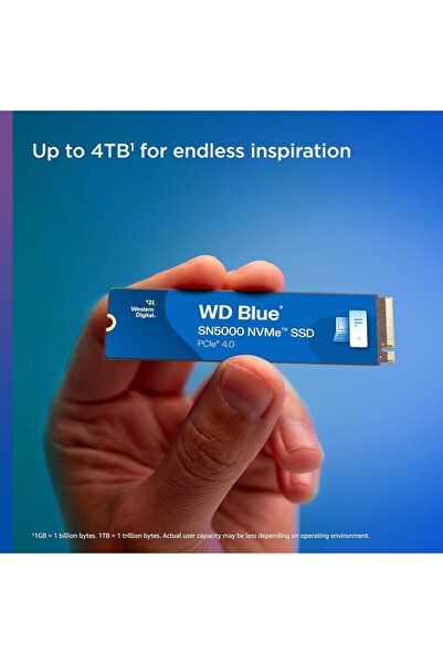 WESTERN DIGITAL WD Blue SN5000 NVMe SSD 500GB (PCIe Gen4, M.2 2280)