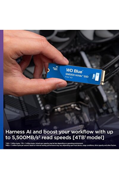 WESTERN DIGITAL WD Blue SN5000 NVMe SSD 500GB (PCIe Gen4, M.2 2280)