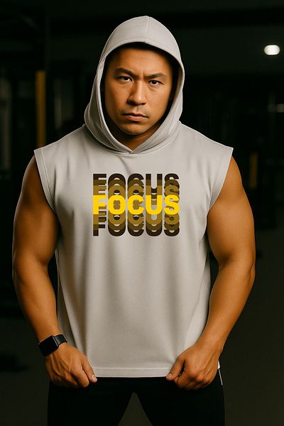 MUTLUGYM Fitness Sleeveless Hooded Athlete Sweatshirt