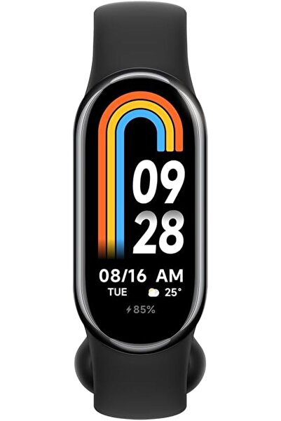 Generics سوار شاومي الذكي 8 باللون الأسود الجرافيتي