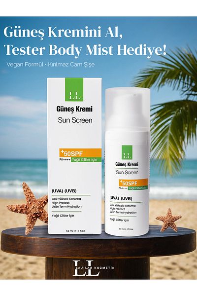 LAU LAU Sunscreen for Oil Skin 50ml Tone up Pink 50ml (Uva) (Uvb) +50 Spf Pa++++ High Protection
