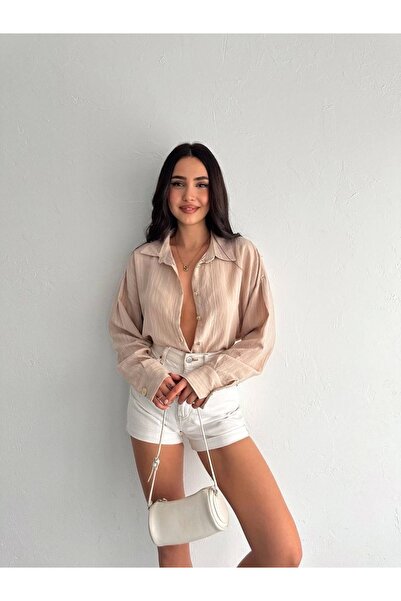 Ronanna Cămașă oversize cu dungi