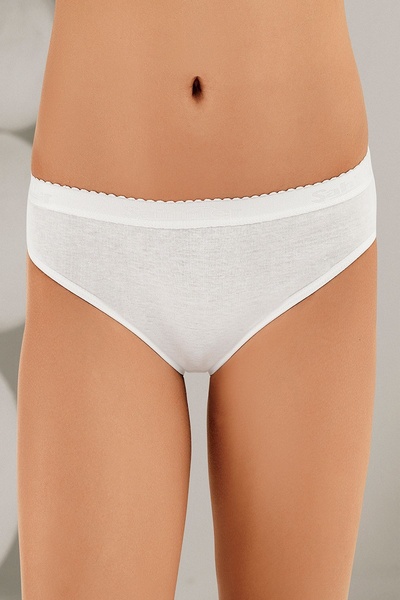 Şahinler Women's 6-Piece Ribbed Panties with Text Detail