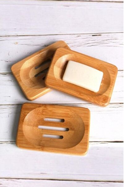 PAZARAKOŞ Bambu Dikdörtgen Sabunluk 11,5 x 7,5 x 1,7 Cm