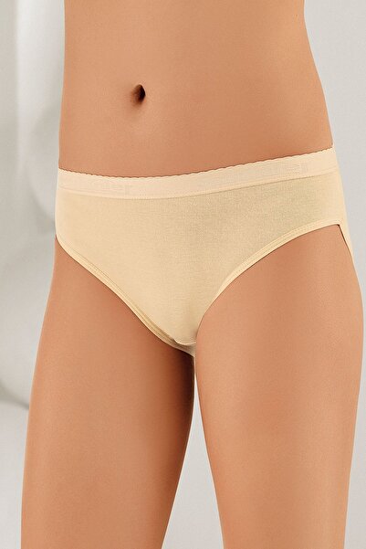 Şahinler Women's 6-Piece Ribbed Panties with Text Detail
