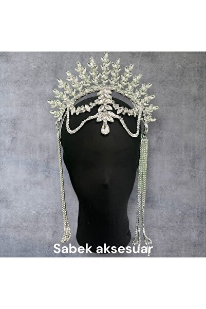 Sabek Bujiteri coroană cu frunte mare Mireasă, Henna, Logodna, Promisiune, După, Mireasă, Coroană de petrecere