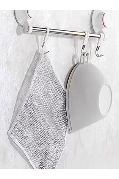 MAİN SHOP 5Pcs Wire Dishcloth Anti-Scratch Dishwashing Wire Steel Cloth 20X20 Double Layer Wire Cloth M-602
