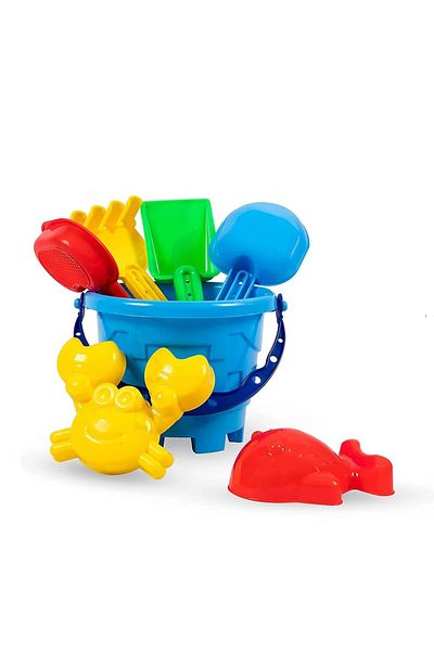 Toybox Beach Toys Sand Bucket and Shovels Sand Molds Kids Beach Toys Beach Sand Pails for Beach Travel