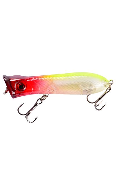 Choice 80mm-12g Color J YUCONG 1PC Popper Fishing Lure 8cm-12g Floating Wobbler Minnow Bait Hard Artificial