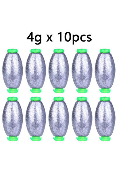 Choice 10 قطع 4 جرام 5 قطع/10 قطع ثقالة صيد 2 جرام - 30 جرام ثقالة انزلاقية ع...