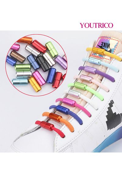 Youtrico Elastic No-Tie Shoelaces with Metal Capsule - Single Pair (1.05m)