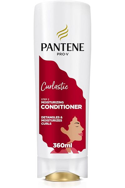 Pantene Curlastic Deep Moisturizing Conditioner, Sulfate-Free for Curly Hair, 360ml