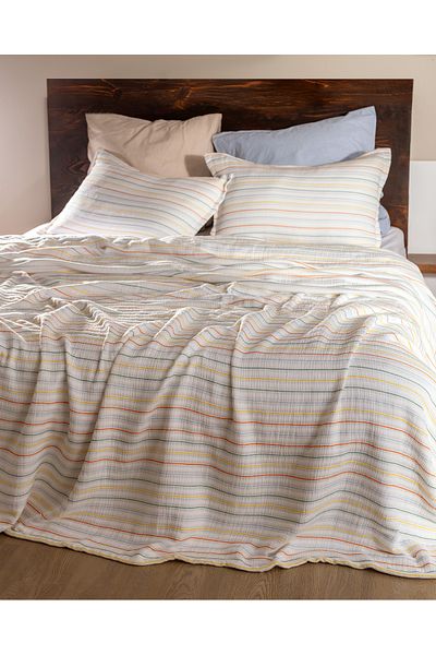 Madame Coco Josselin Double Cotton Bedspread - Colorful