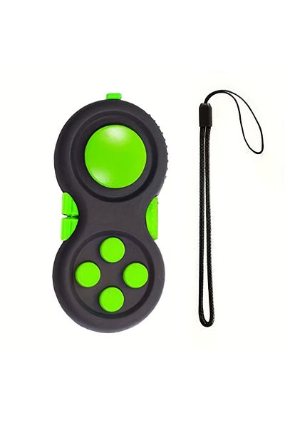 Choice green Fidget Pad with 8 Fidget Functions, Fidget Controller Stress Reducer, Fidget Toy Cube Relieves