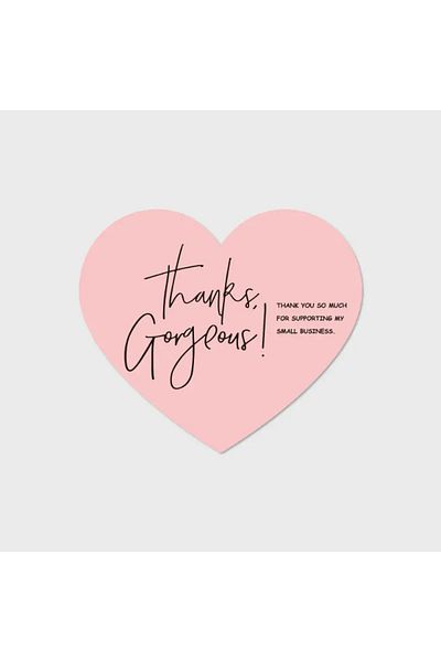 Choice 50Pcs E 50/100Pcs 5 StylesPink Heart Shaped Thank You Tags - 'Thank You for Supporting My Small Busi