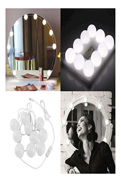 DOMEET 10-LED Stepless Dimmable Vanity Mirror Light Bulb For Dressing Table