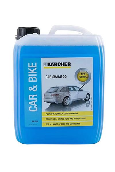 Karcher شامبو السيارات والدراجات النارية - 5 لتر - تنظيف قوي ولمعان لجميع المركبات