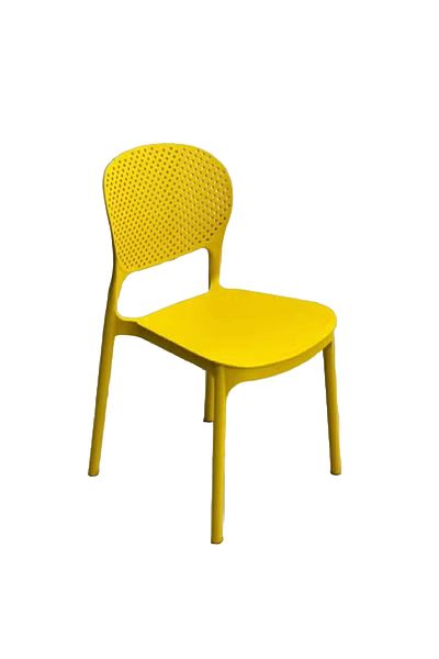 rexa Modern Indoor Outdoor Plastic Dining Chair Rain Pills Resin Dining Chair Stackable Elegant Design