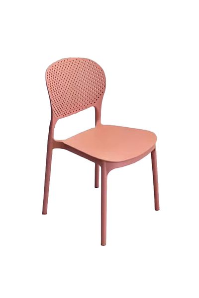rexa Modern Indoor Outdoor Plastic Dining Chair Rain Pills Resin Dining Chair Stackable Elegant Design