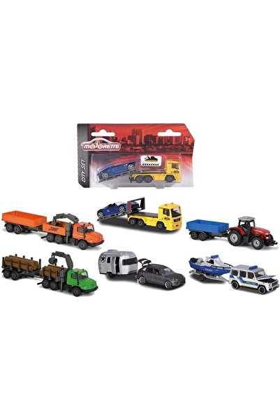 Majorette سيارة مقطورة متنوعة - قطعة واحدة