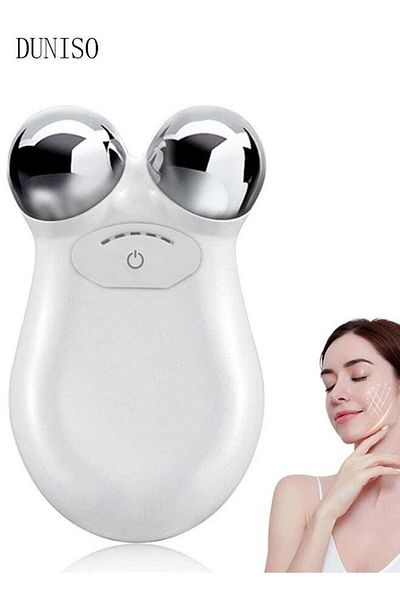 fun zone DUNISO Microcurrent Face Device Roller Lift The face and Tighten The Skin