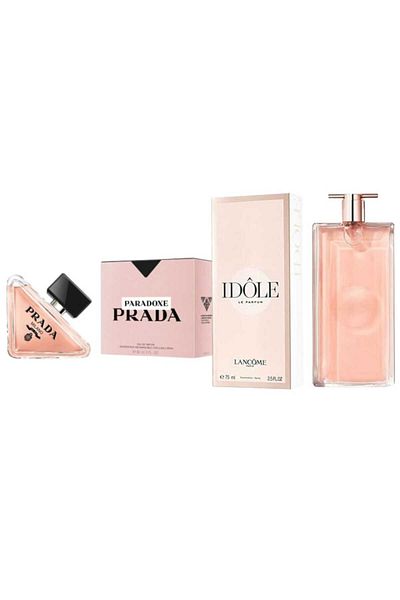 IDOLEE Lancôme Idôle Eau de Parfum 75ml with Prada Paradox Eau de Parfum for Women 90ml Set
