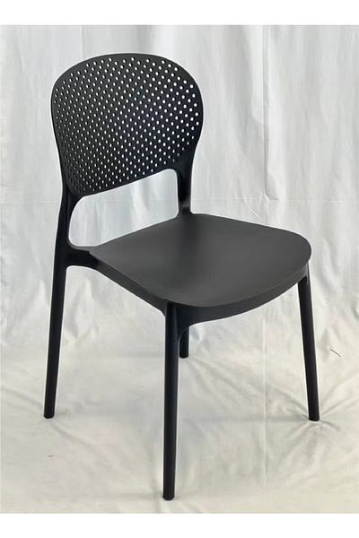 rexa Modern Indoor Outdoor Plastic Dining Chair Rain Pills Resin Dining Chair Stackable Elegant Design