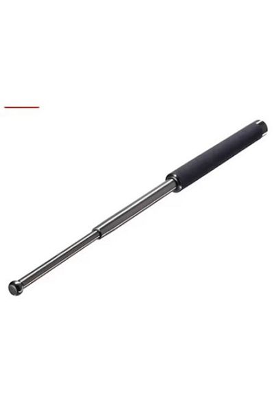 dalimag Baston telescopic metalic, 4 segmente, 64 cm, mâner din spumă, argintiu