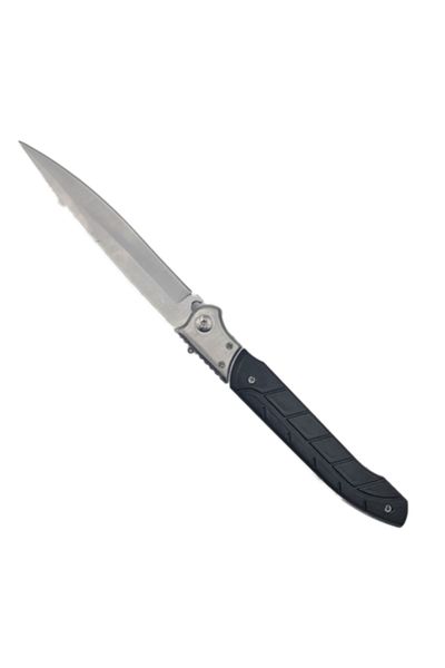 dalimag Automatic Opening Pocket Knife, Safety Button, Black, 31 cm,
