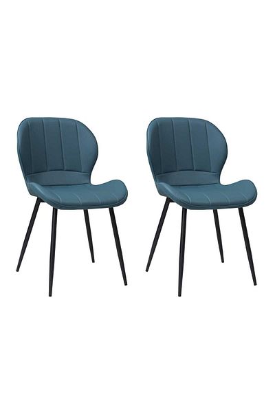 ARTA DOOR Set of 2 Topaz Eco-Leather Chairs, HoReCa, Kitchen, Living Room, Office, Bedrooms, Hallways