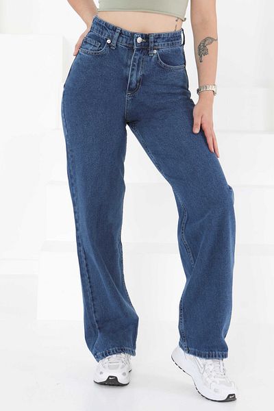 TOFİSA Palazzo Pants Blue - 27298